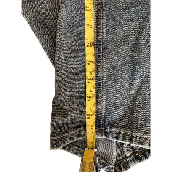 Vintage Pretty Little Thing Women's 16 Mom Jeans High Rise Blue Straight Leg - Picture 6 of 7